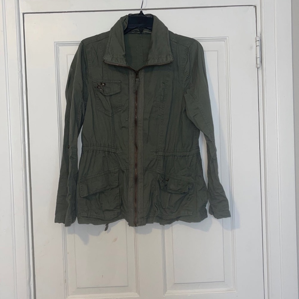 Green fall jacket